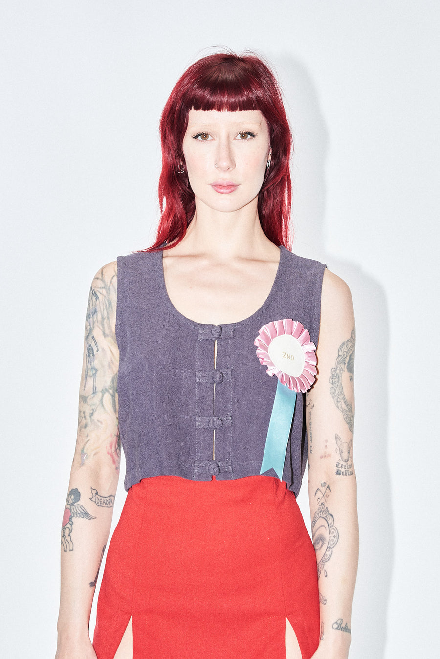 2nd Place Linen Crop Tank