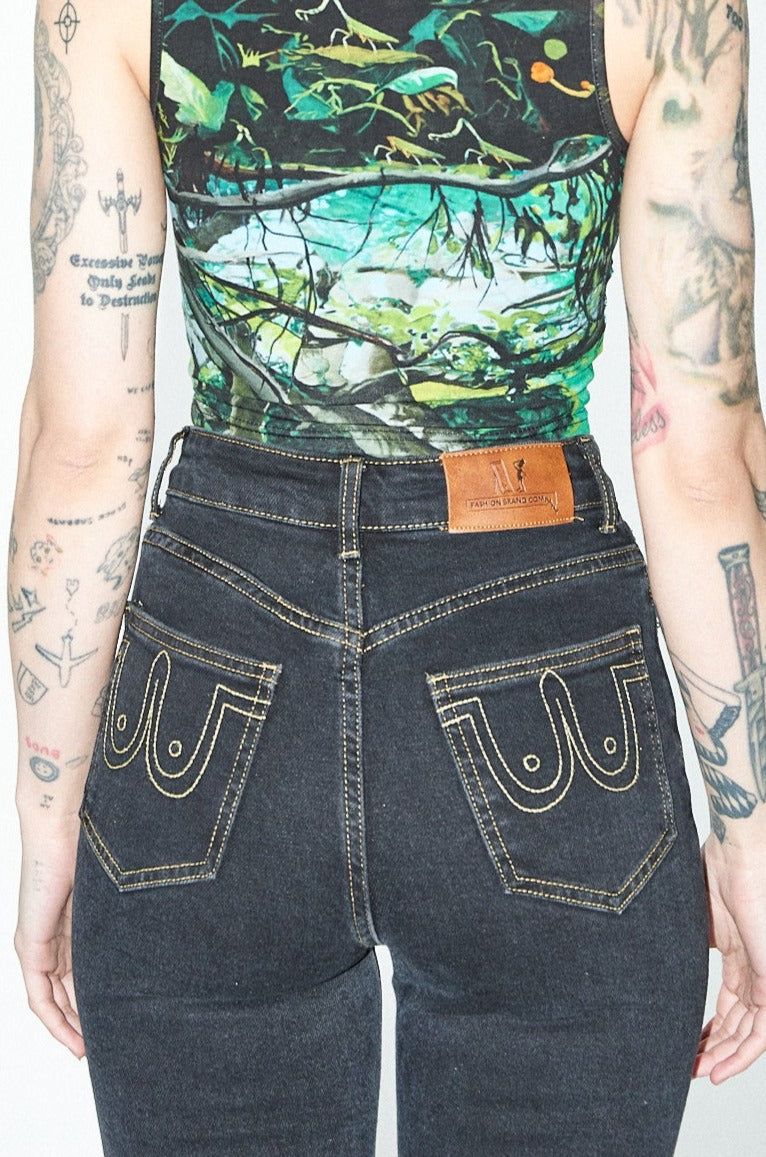 Nap jeans for standard butts Dark Wash