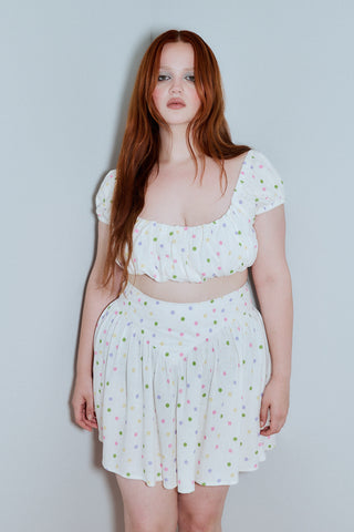 Mini Park Skirt Soft Linen Funfetti