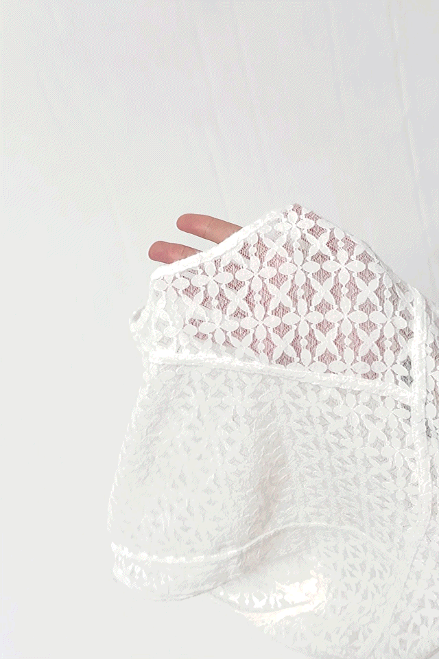 White Lace Thong Leggings