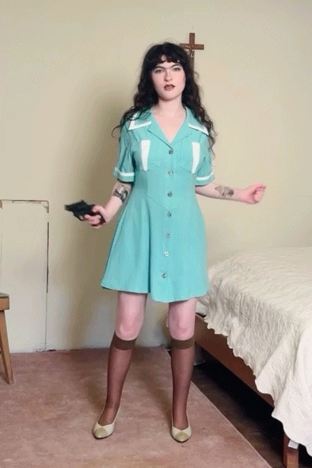 PRE-ORDER: Twin Peaks Diner Dress L / Mint PRE-ORDER: Twin Peaks Diner Dress L / Mint