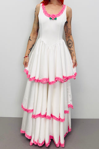 SAMPLE #523 - S Wedding Cake Satin Gown