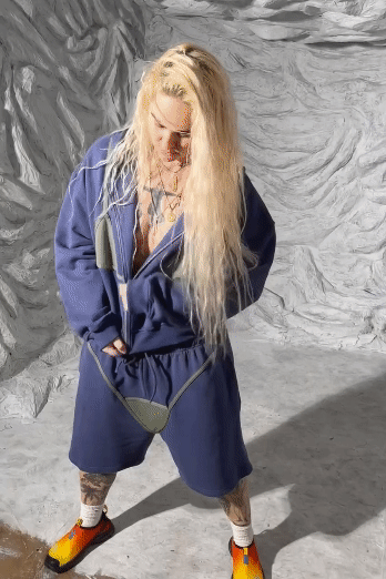 Bikini Bod Zip-up Sweatshirt Blue/Green – Fashion Brand Company