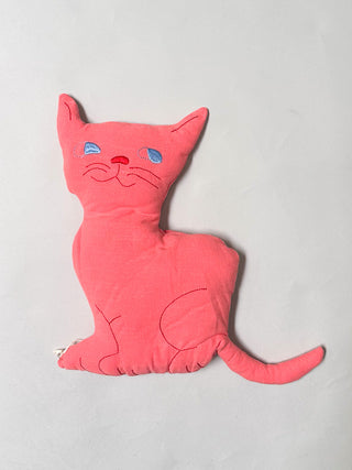 SAMPLE #198 -  Cat Plushie Toy - Peach