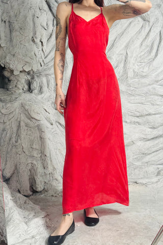 SAMPLE #98 - S Japanese Red Cupro Maxi