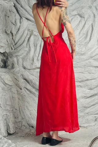 SAMPLE #98 - S Japanese Red Cupro Maxi