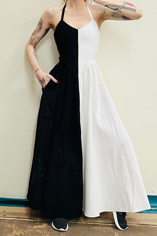 SAMPLE #27 - S Black and White Virgin Gown
