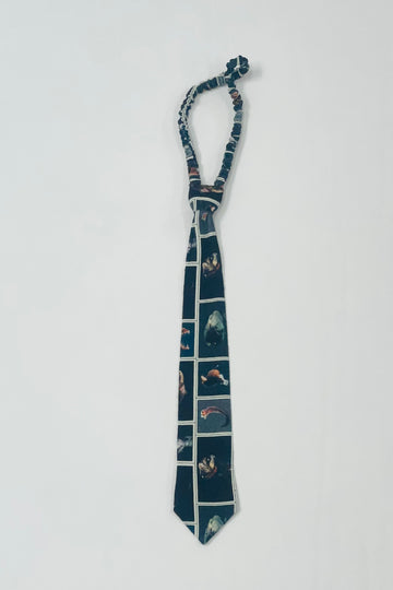 Cute Fish Linen Tie