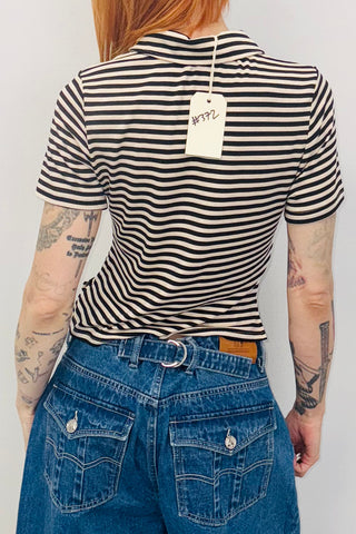 SAMPLE #372 - S/M Striped Collar Shirt