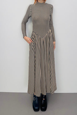 SAMPLE #397 - S Striped Travel Dress