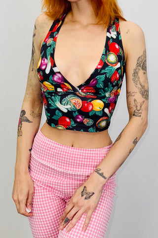SAMPLE #421 - S Vegetable Medley Yoga Top