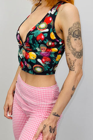 SAMPLE #421 - S Vegetable Medley Yoga Top