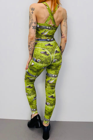 SAMPLE #442 - S Ducks Yoga Top