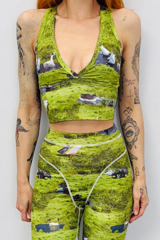 SAMPLE #442 - S Ducks Yoga Top