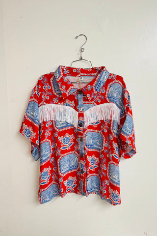 Scrap Linen Blouse #26 - 1X French Sex