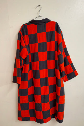 Scrap #31 Red/Charcoal Chessboard Coat XL/1X