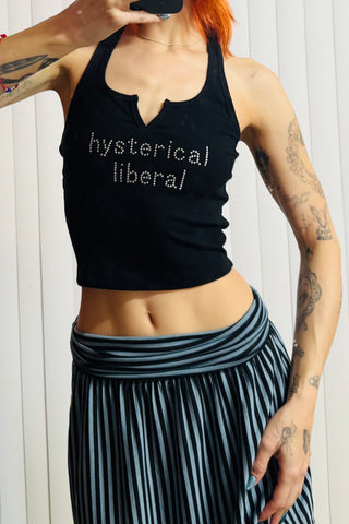 SAMPLE #610 - S Hysterical Liberal Cropped Tank