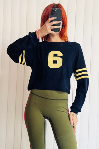 SAMPLE #636 - S Navy Jersey Sweater