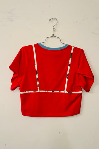 #1-2: Scrap Cotton Bikini Bod Tommy Tee - Red / Turtles