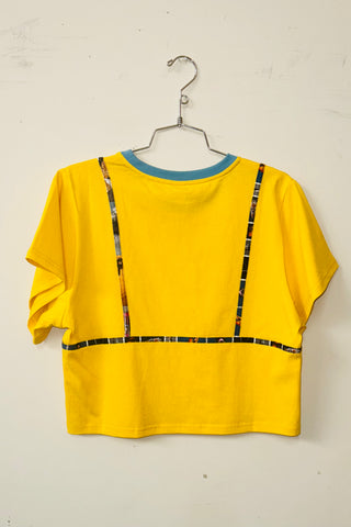 #6: 3X Scrap Cotton Bikini Bod Tommy Tee - Yellow / Nyc Trash