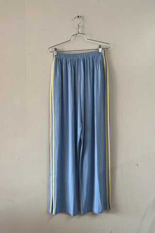 #35: M Scrap Sporty Lazy Pants Soft Linen - Light Blue / Yellow