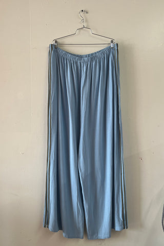 #38: 4X Scrap Sporty Lazy Pants Soft Linen - Light Blue / Army Green