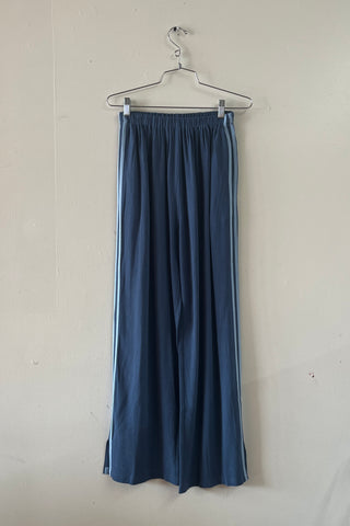 #40: S Scrap Sporty Lazy Pants Soft Linen - Midnight Blue / Light Blue
