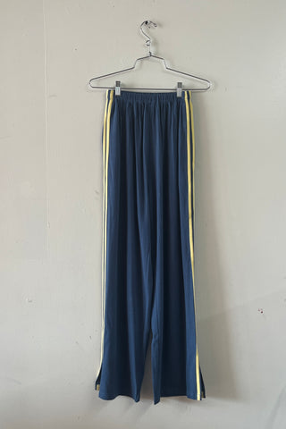 #39: XS Scrap Sporty Lazy Pants Soft Linen - Midnight Blue / Yellow