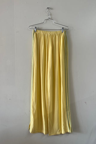 #11: M Scrap Sporty Lazy Pants Soft Linen - Yellow / Sage Green