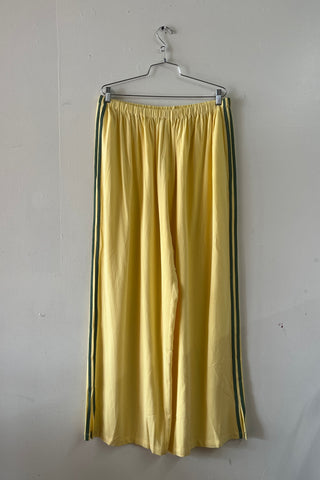 #14: 2X Scrap Sporty Lazy Pants Soft Linen - Yellow / Mid Green