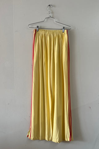 #10: M Scrap Sporty Lazy Pants Soft Linen - Yellow / Red