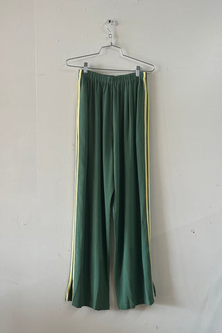 #22: M Scrap Sporty Lazy Pants Soft Linen - Mid Green / Yellow