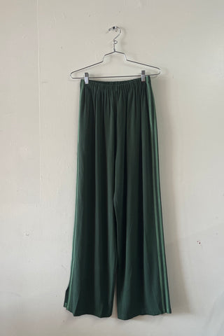 #30: M Scrap Sporty Lazy Pants Soft Linen - Forest Green / Mid Green