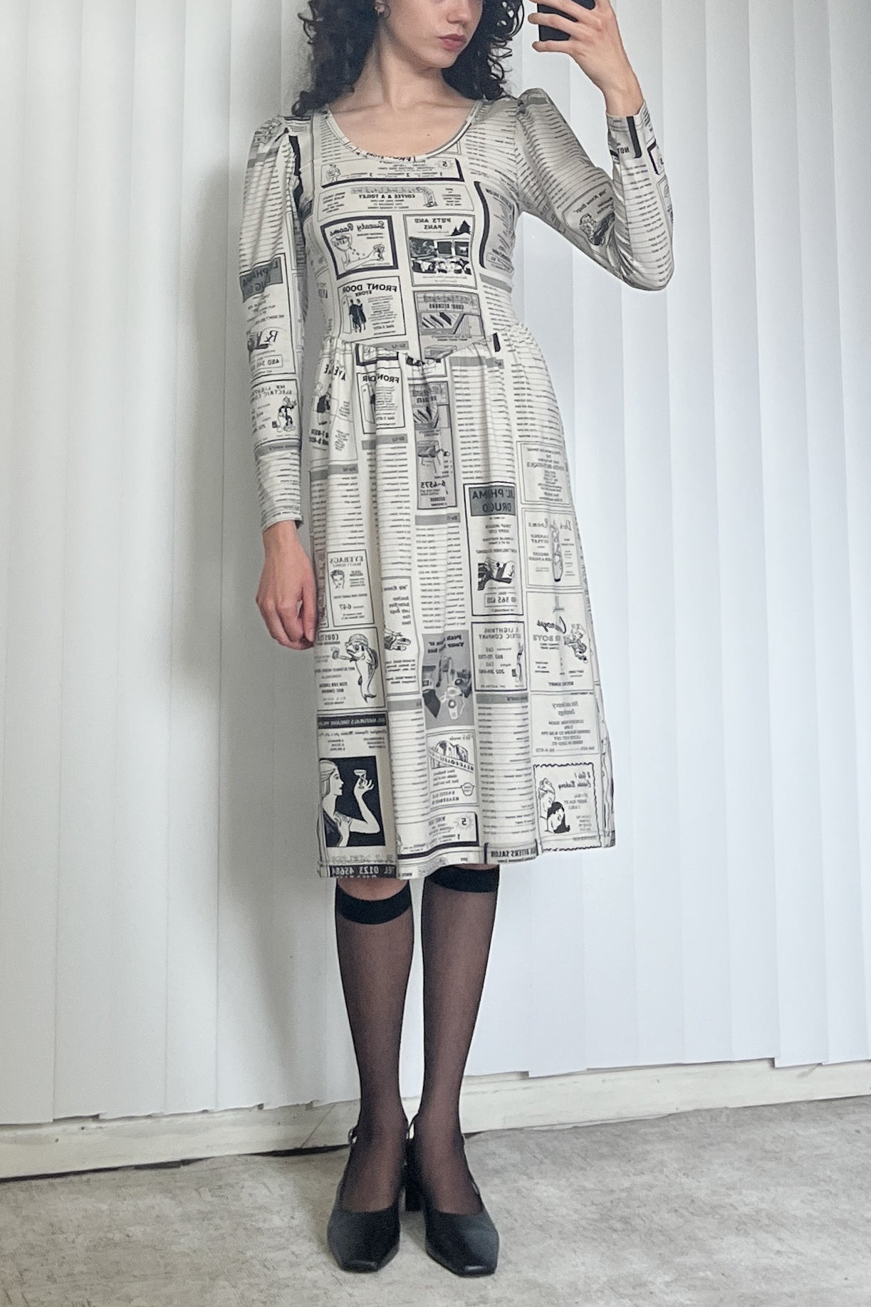 long sleeve stretchy dress SAMPLE #49 - S Stretchy Long Sleeve Dress
