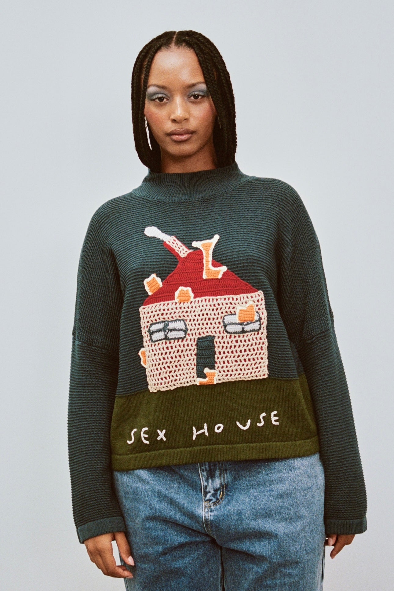Sex House On Fire Cotton Sweater 2X / On Fire Sex House On Fire Cotton Sweater 2X / On Fire