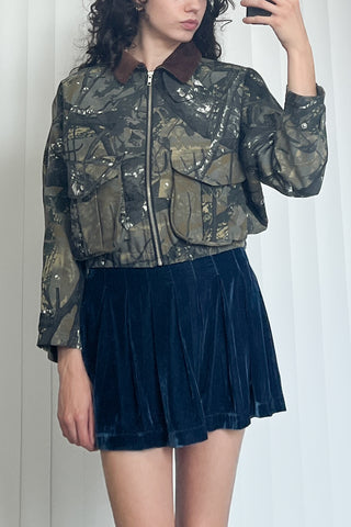 SAMPLE #75 - S Canvas Cargo Jacket - Forest Camo