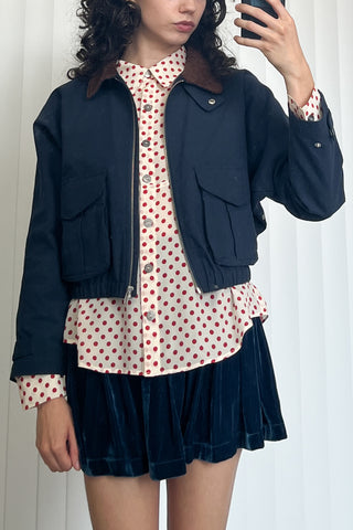 SAMPLE #76 - S Canvas Cargo Jacket - Navy