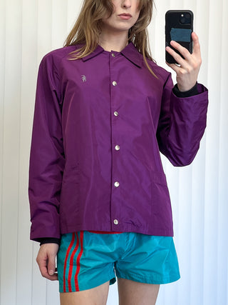 SAMPLE #193 - S Snap Button Nylon Jacket - Purple