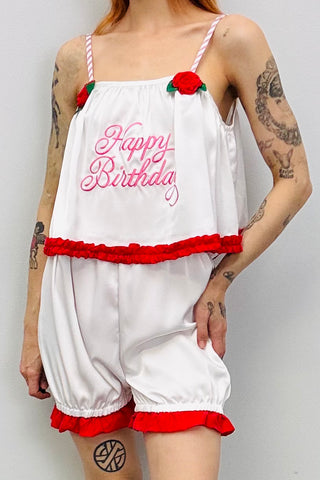 SAMPLE #219 - S Happy Birthday Crop Top