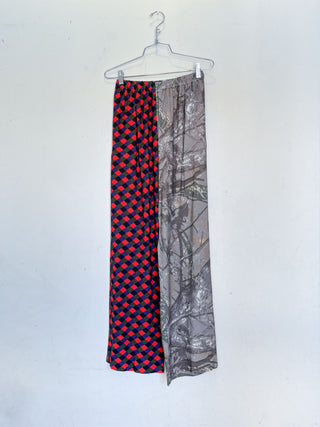 #25: S Scrap Split Print Lazy Pants - Diamond / Forest Camo
