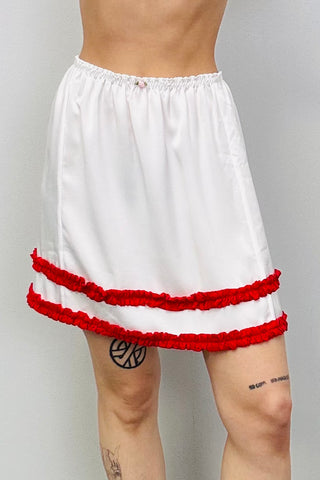 SAMPLE #244 - S Red Ruffle Cake Skirt