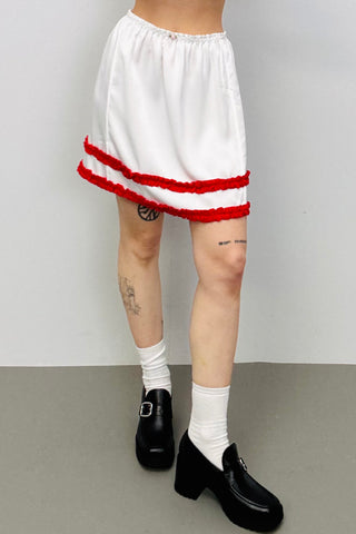 SAMPLE #244 - S Red Ruffle Cake Skirt