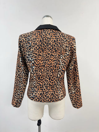 SAMPLE #257 - S The Nanny Leopard Print Blazer