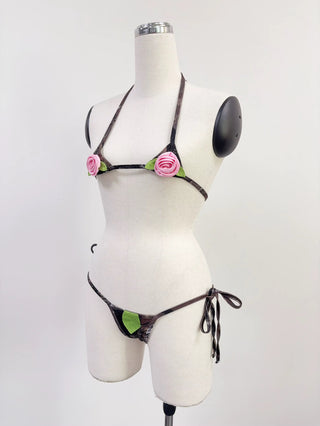 SAMPLE #215 - XS/S Micro String Bikini Set - Forest Camo