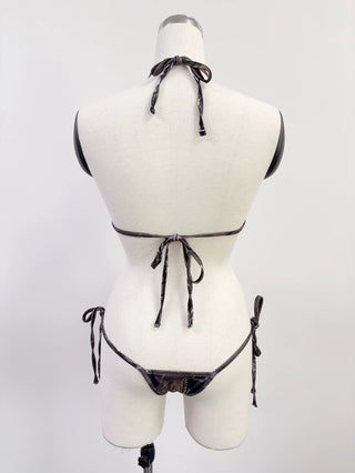 SAMPLE #215 - XS/S Micro String Bikini Set - Forest Camo