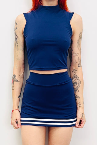 SAMPLE #473 - XS Navy Cheer Skort