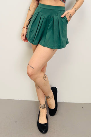 SAMPLE #478 - S Green Tennis Skirt