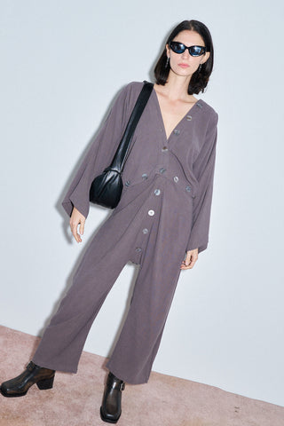 Jumpsuit of the Future Thick Linen Gray