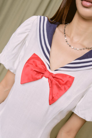 Soft Linen Sailor Moon Mini Dress