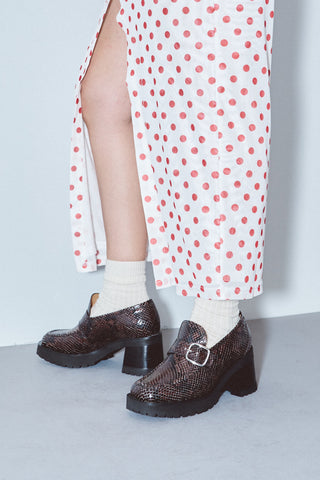 Donna Loafer Snakeskin